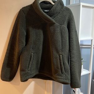 Forest Green - The North Face Sherpa Sweatshirt